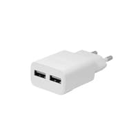 Adaptateur Secteur 2 x USB Universel - Adaptateur 3.1A Charge Rapide - Blanc (Emballage Originale)