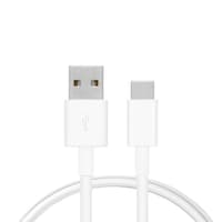 Câble Data USB Type C - 1m, Embout long de 9mm - Blanc (En Vrac)